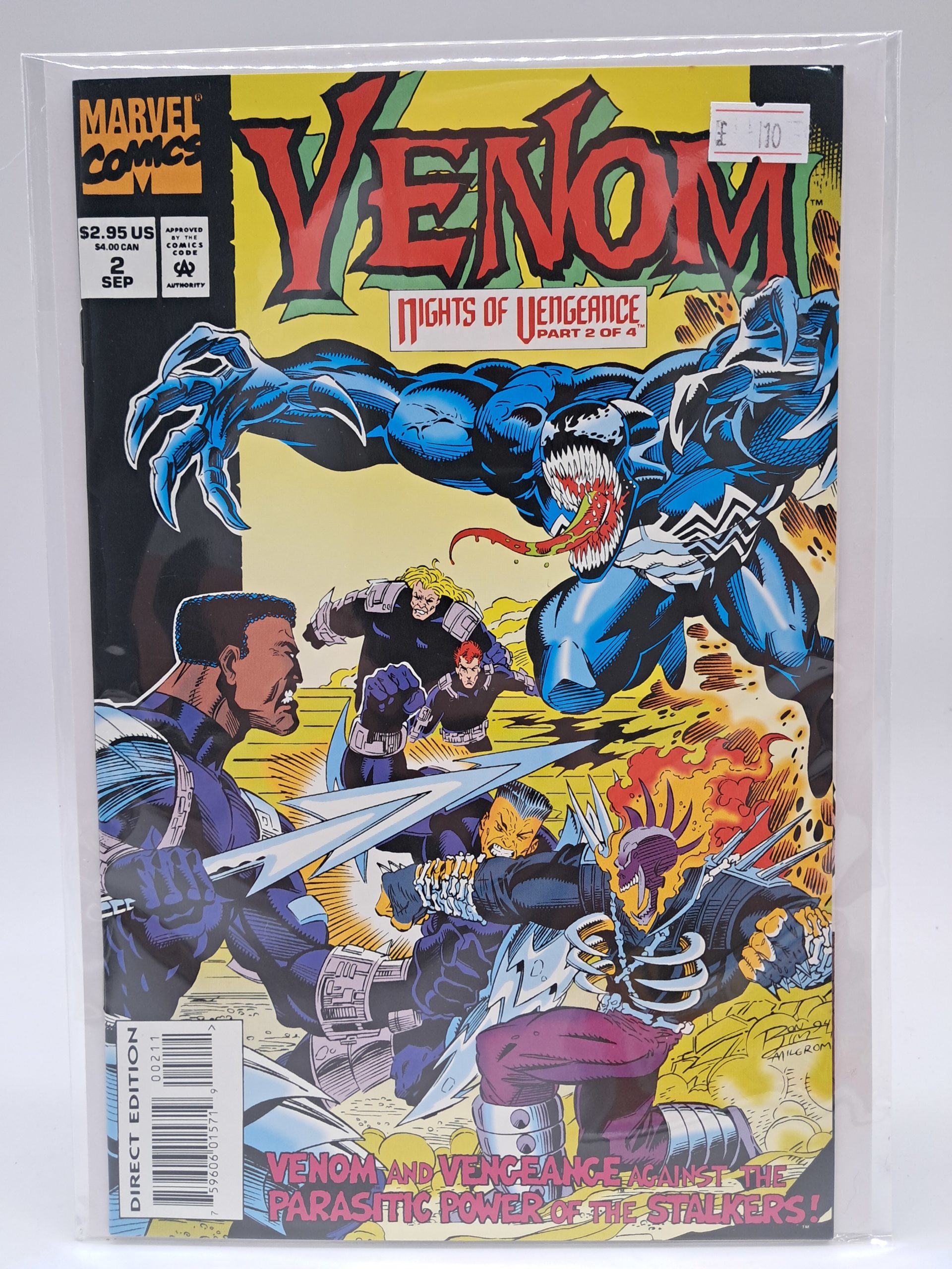 Venom #2 - Direct Edition - Marvel Comics - September 1994 - Nights of Vengeance Part 2 of 4
