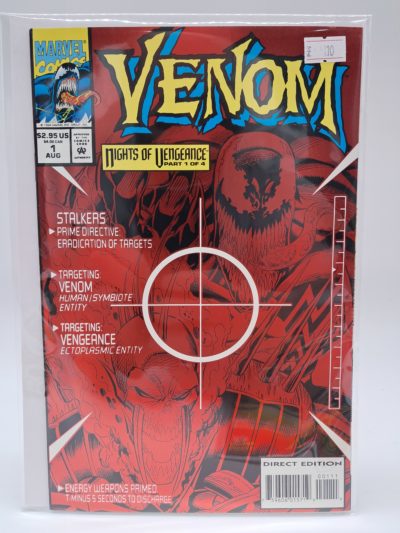 Venom #1 - Direct Edition - Marvel Comics - August 1994 - Nights of Vengeance Part 1 of 4