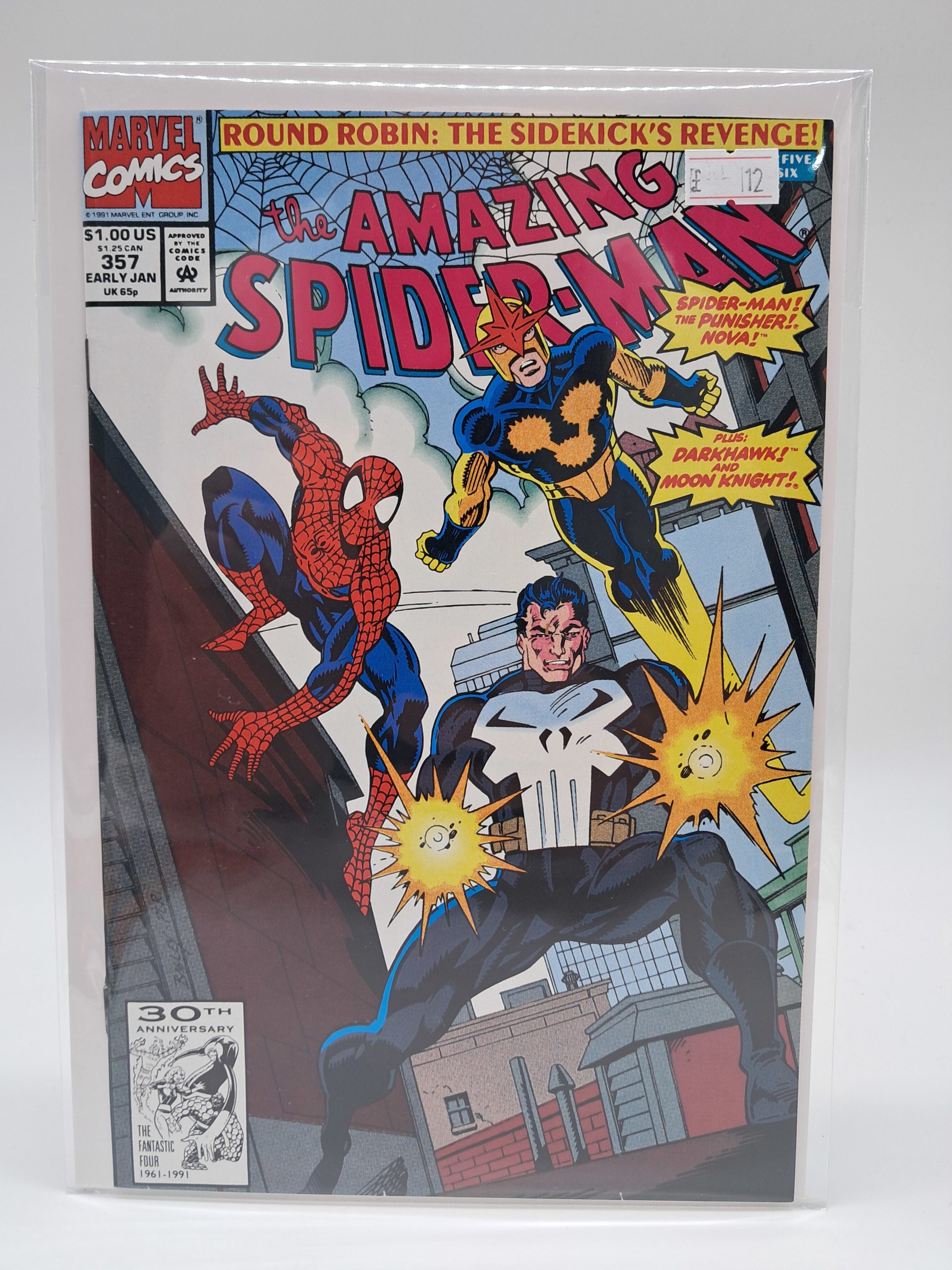 The Amazing Spider-Man #357, Marvel Comics (1991) Direct Edition – Round Robin: The Sidekick's Revenge Part 5 of 6