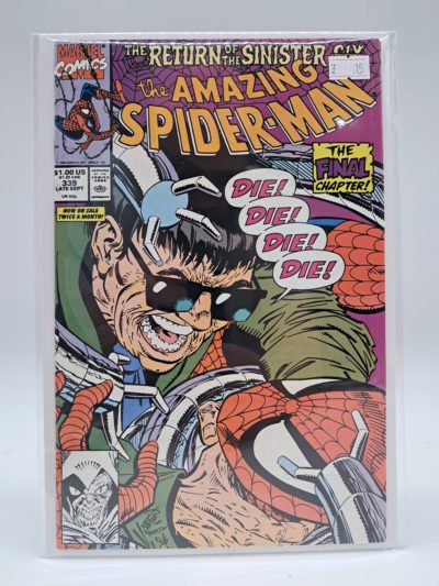 The Amazing Spider-Man #339, Marvel Comics ,(1990) Direct Edition – Return of the Sinister Six: Final Chapter