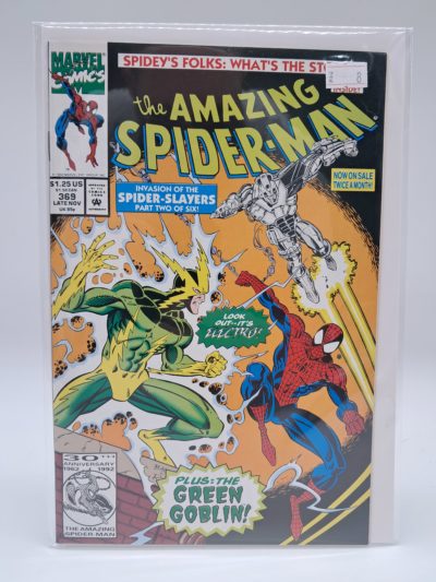 Marvel Comics, The Amazing Spider-Man #369 (1992) Direct Edition – Invasion of the Spider-Slayers Part 2 of 6