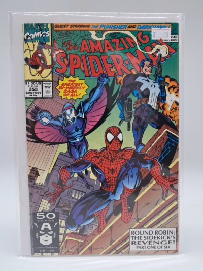 Marvel Comics, The Amazing Spider-Man #353 (1991) Direct Edition – Round Robin: The Sidekick's Revenge Part 1 of 6