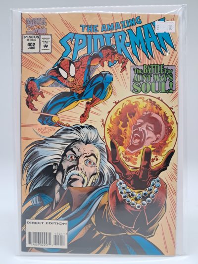 Marvel Comics The Amazing Spider-Man #402 (1995) Direct Edition – The Battle for Aunt May's Soul