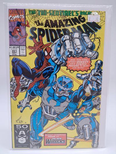 Marvel Comics The Amazing Spider-Man #351 (1991) – Tri-Sentinel's Back!