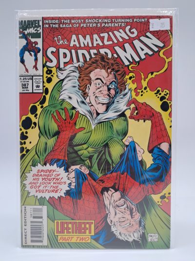 The Amazing Spider-Man #387, Marvel, Comic Book – Lifetheft Part Two (March 1994)
