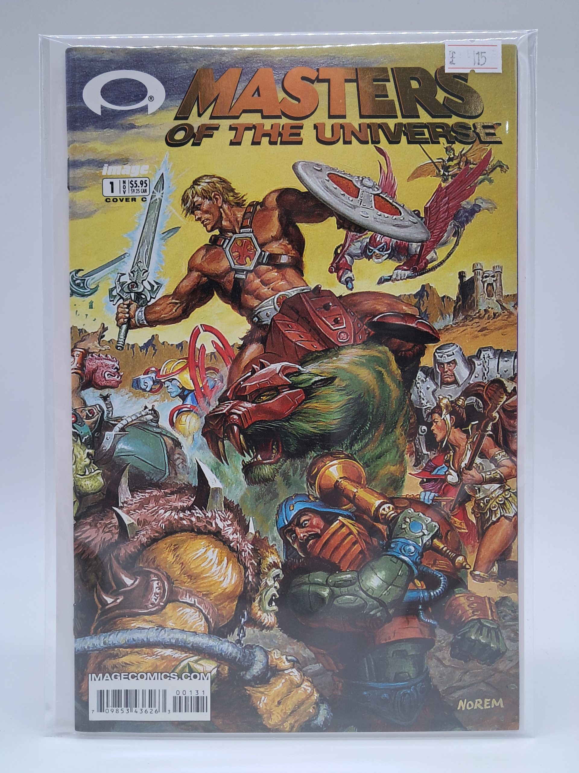 Masters of the Universe #1, Image Comics, Cover C Comic Book – Norem Variant – 2002