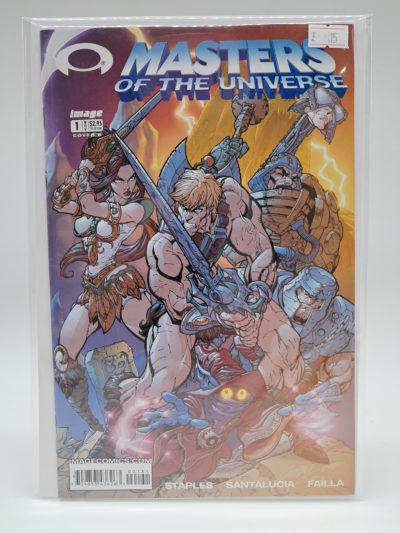 Masters of the Universe #1, Image Comics, Cover B Comic Book โ He-Man & Teela โ 2002