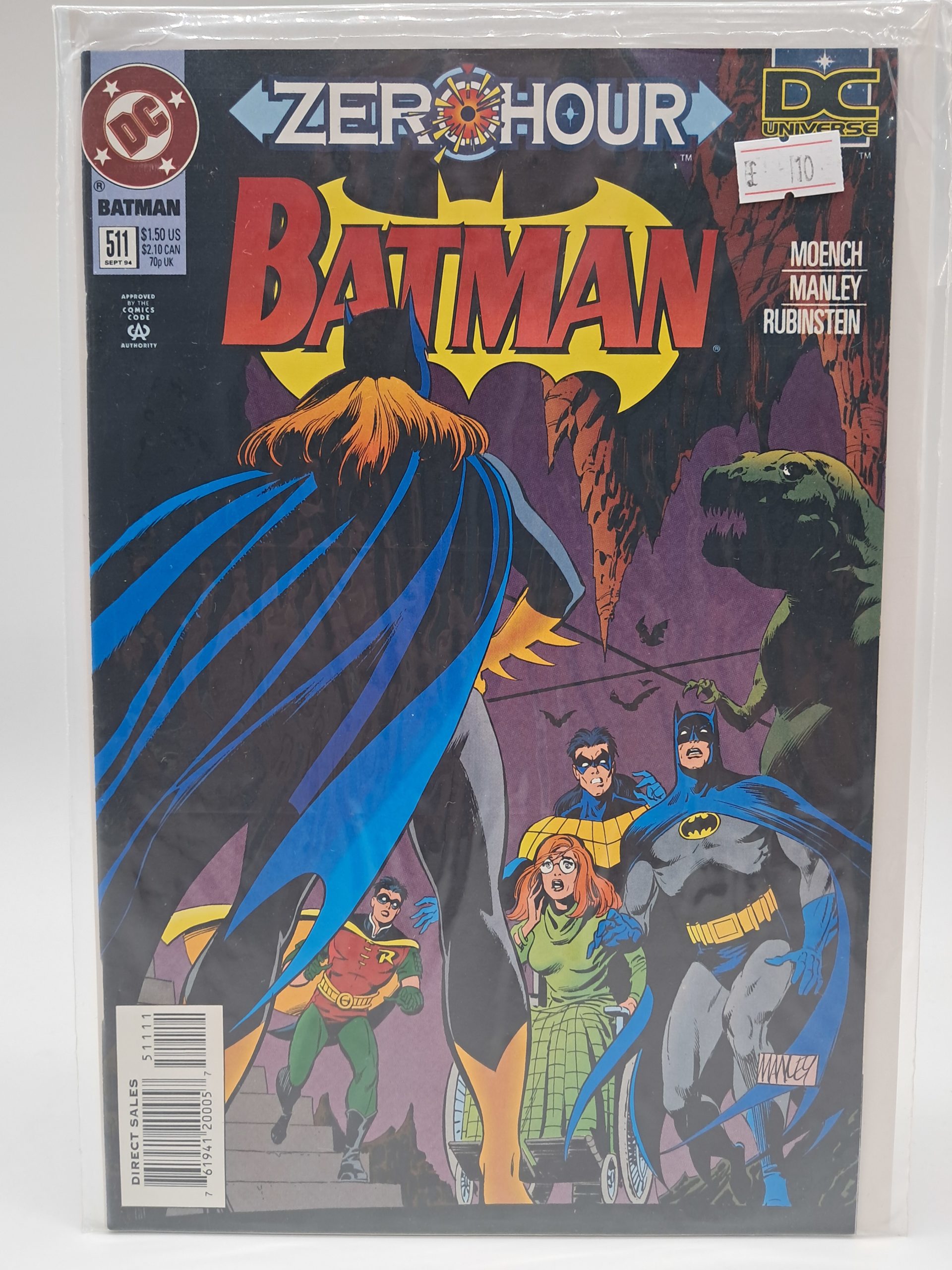 Batman #511 (1994) – Zero Hour Crossover – Batgirl Cover – DC Comics