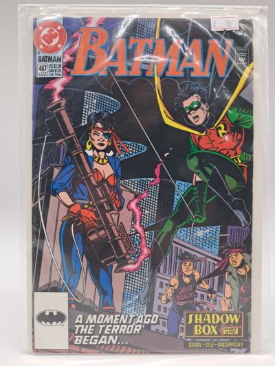 Batman #467 (1991) – Shadow Box Part 1 – Robin Cover – DC Comics