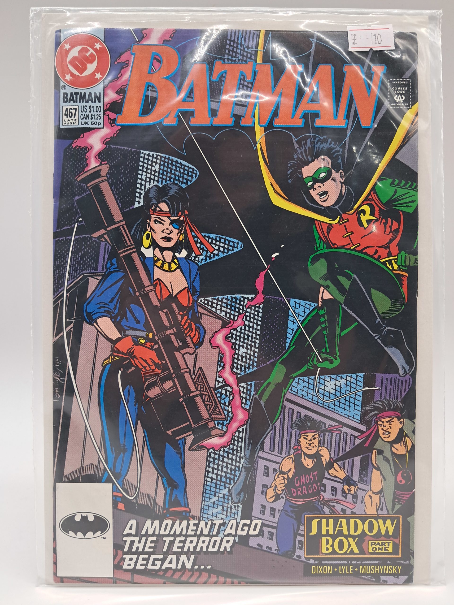 Batman #467 (1991) – Shadow Box Part 1 – Robin Cover – DC Comics
