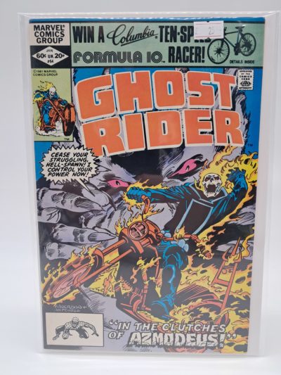 Ghost Rider #64, Marvel Comics – In the Clutches of Azmodeus – Bronze Age UK Price Variant Comic Book