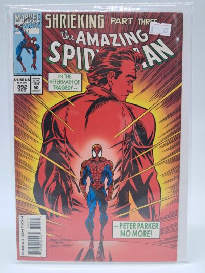 The Amazing Spider-Man #392, Marvel Comics – Shrieking Part Three – Direct Edition Comic Book