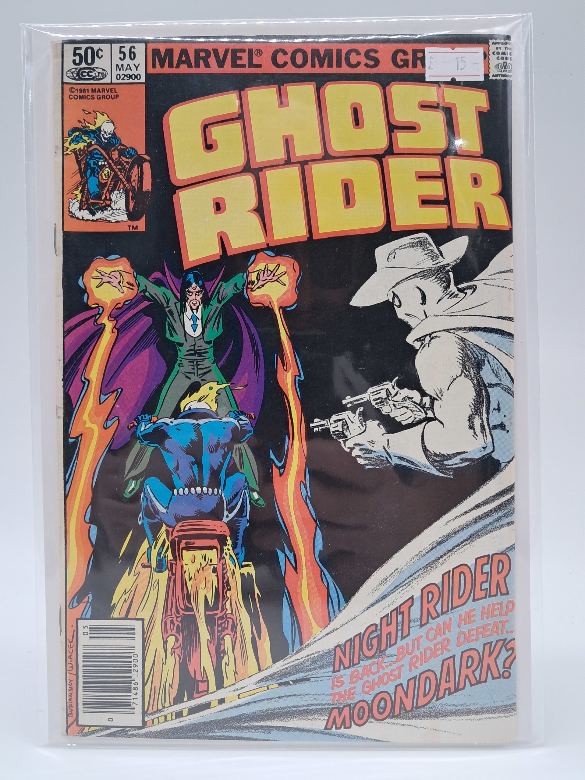 Ghost Rider #56, Marvel Comics – Night Rider & Moondark – Bronze Age Comic Book