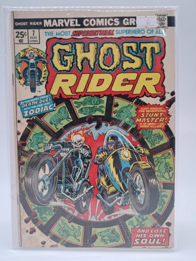 Ghost Rider #7, Marvel Comics – Stunt-Master & Zodiac – Bronze Age Comic Book
