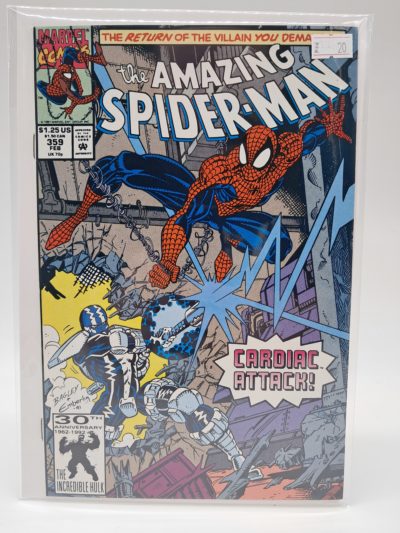 The Amazing Spider-Man #359, Marvel Comics – Cardiac – February 1992