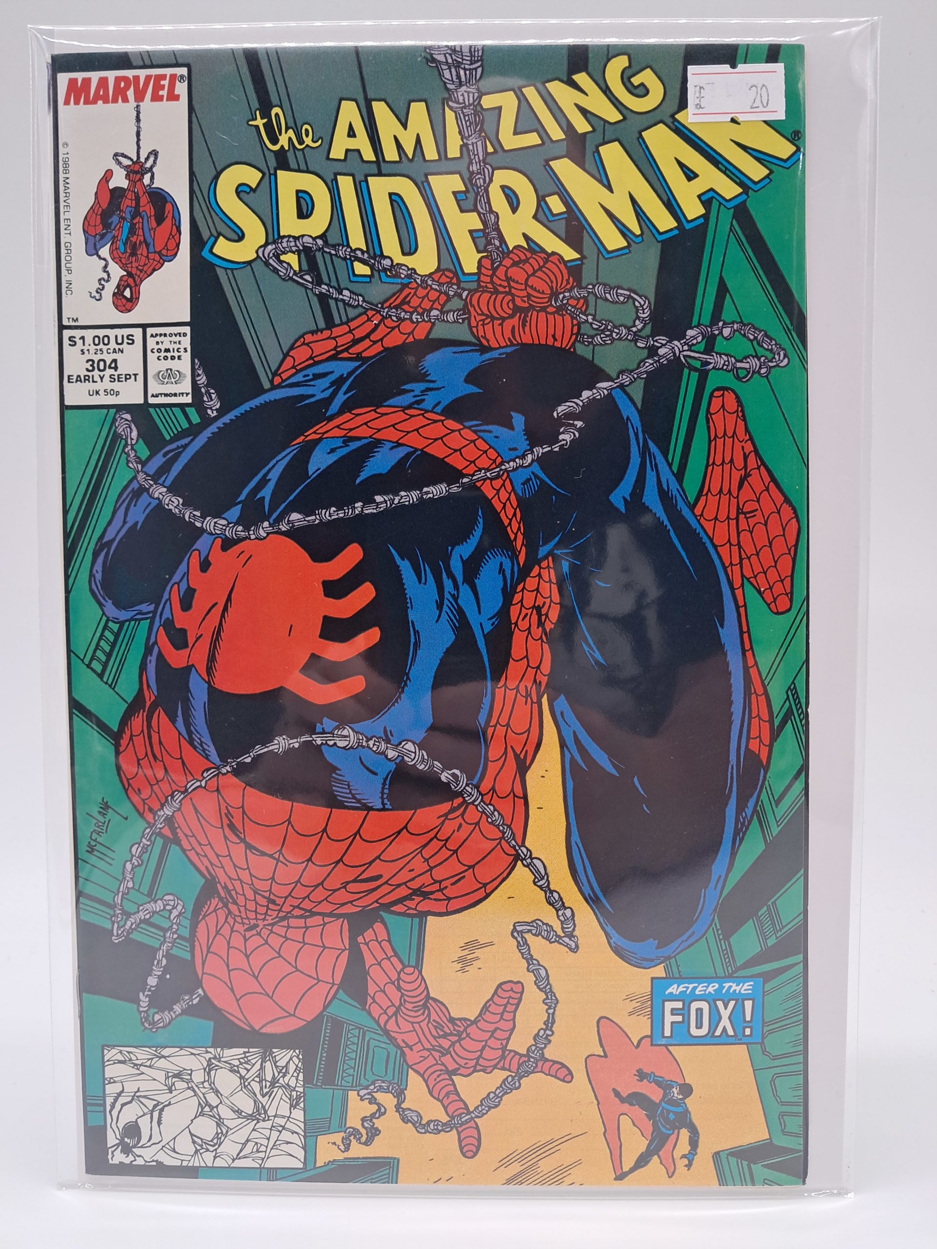 The Amazing Spider-Man #304, Marvel Comics – September 1988 – Todd McFarlane Cover