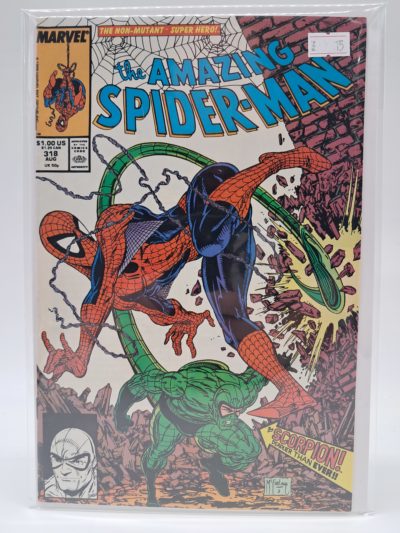 The Amazing Spider-Man #318, Marvel (1989) Newsstand Edition Comic Book – Todd McFarlane Cover