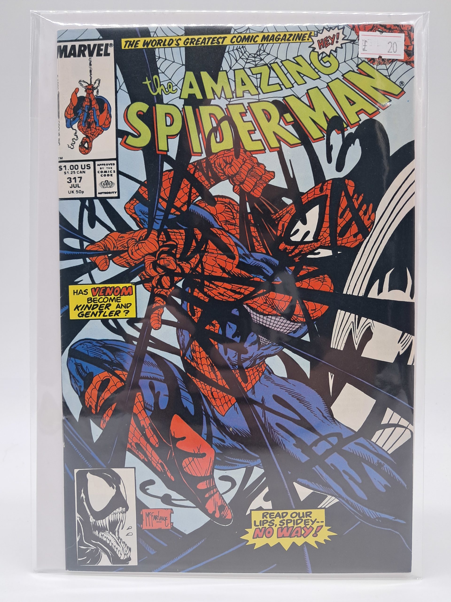 The Amazing Spider-Man #317, Marvel Comics – Venom – Direct Edition – 1989