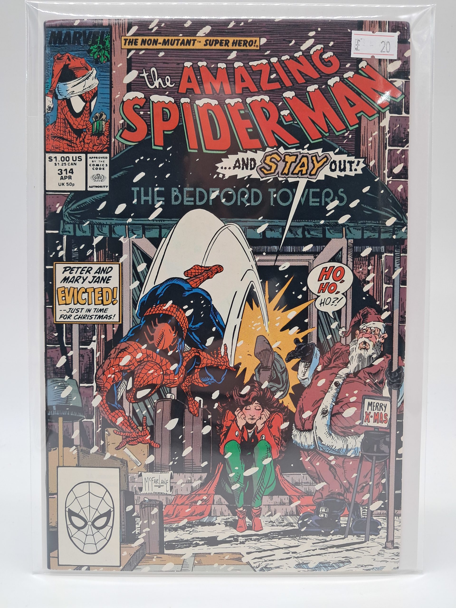 The Amazing Spider-Man #314, Marvel Comics – Christmas Issue – Direct Edition – 1989