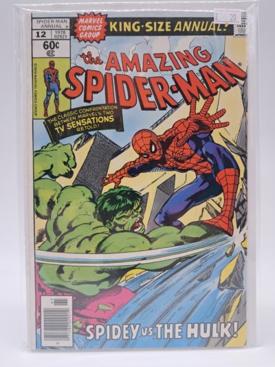 The Amazing Spider-Man Annual #12, Marvel Comics – Spider-Man vs Hulk – Newsstand Edition – 1978