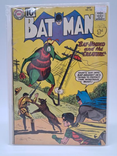 Batman #143, DC Comics – Bat-Hound and the Creature – 1961