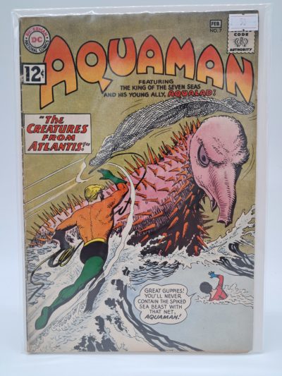 Aquaman #7, DC Comics – The Creatures from Atlantis! – Silver Age – 1963