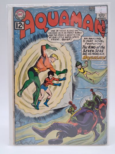 Aquaman #4 – Aquaman & Aqualad vs Aliens, DC Comics – Silver Age – 1962