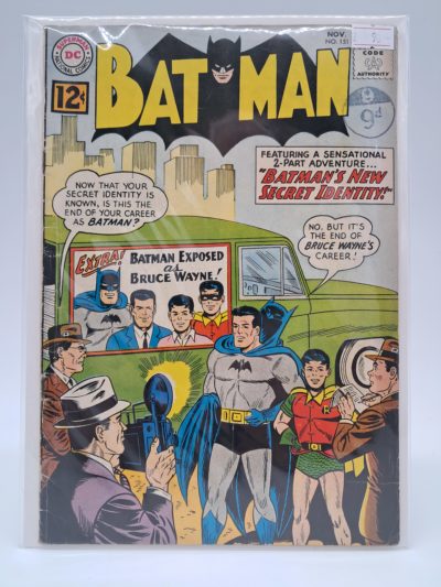 Batman #151 – Batman’s New Secret Identity! DC Comics – Silver Age – 1962