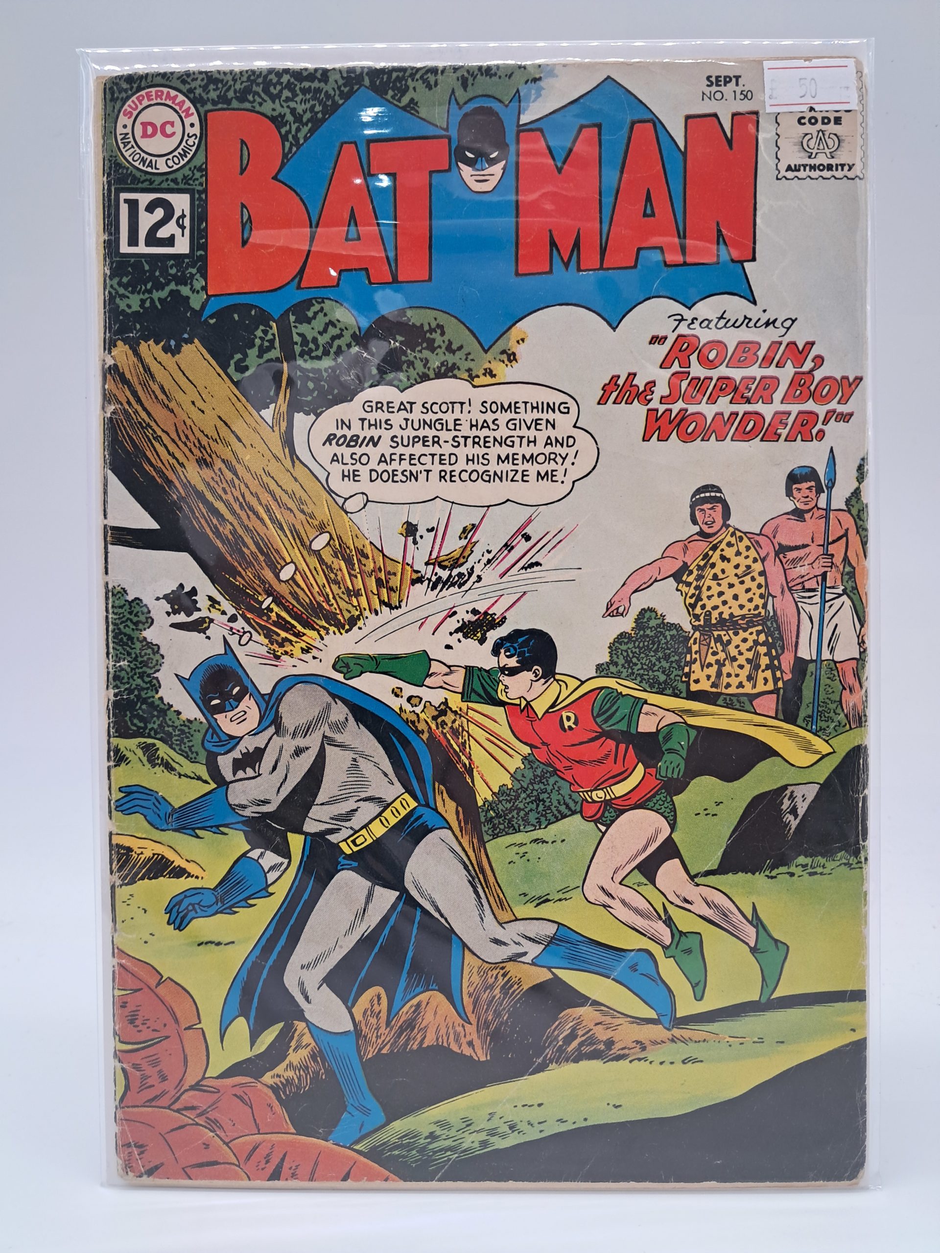 Batman #150 – Robin, the Super Boy Wonder! DC Comics – Silver Age – 1962
