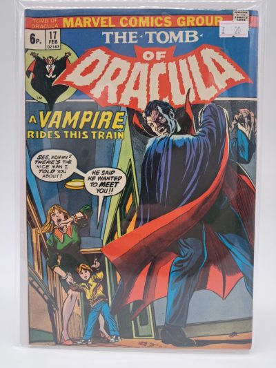 The Tomb of Dracula #17, Marvel ComicsUK Price Variant – Bronze Age Comic – 1974