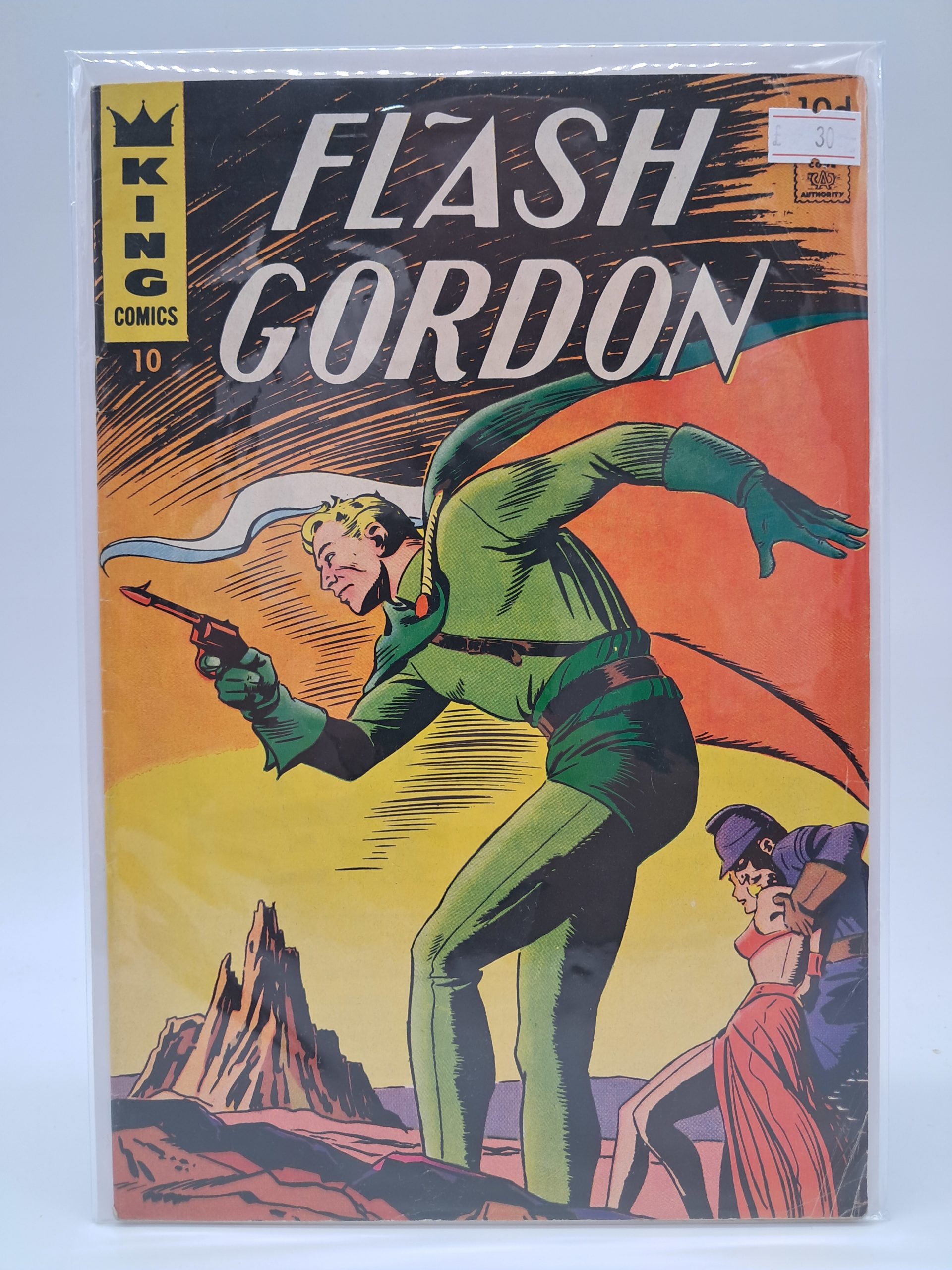 Flash Gordon #10, King Comics – UK 10d Edition – Silver Age Comic – 1967