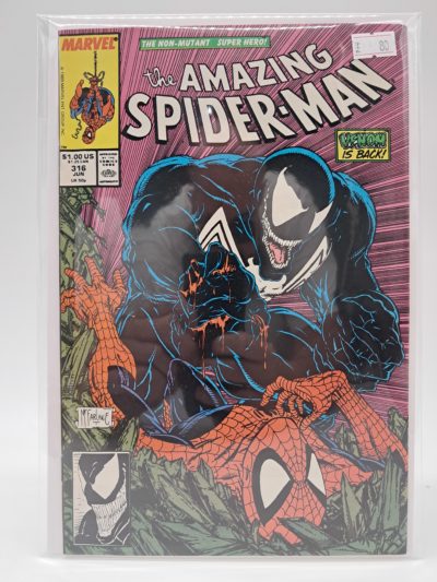 Marvel Comics The Amazing Spider-Man #316 – Venom Cover – Todd McFarlane – 1989