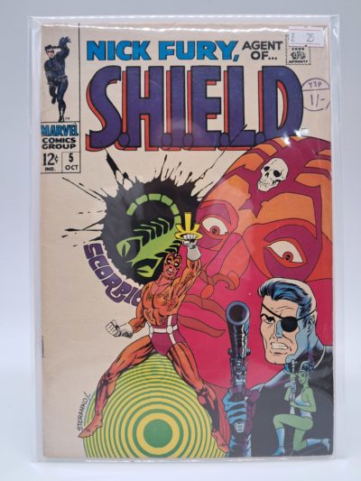 Nick Fury, Agent of S.H.I.E.L.D. #5, Marvel – Steranko Cover – Silver Age Comic – 1968