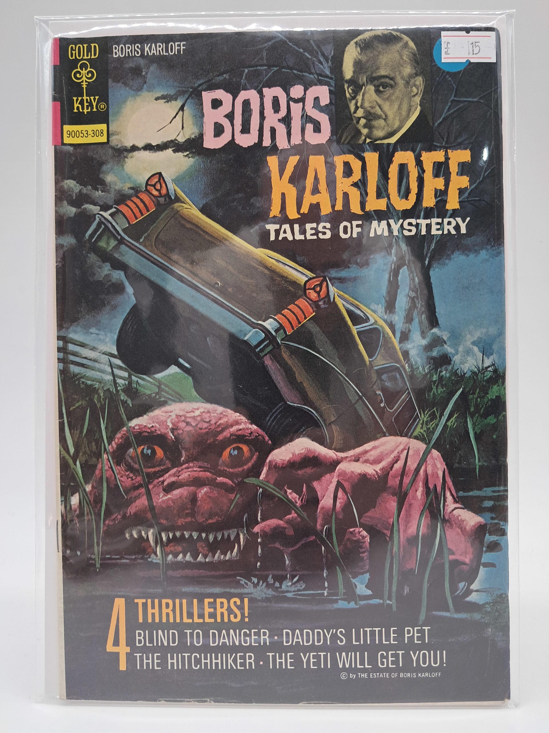 Boris Karloff Tales of Mystery #308, Gold Key – 4 Thrillers – Vintage Horror Comic