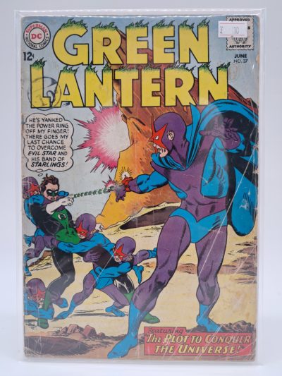 Green Lantern #37, DC – Silver Age Comic – Evil Star & Starlings