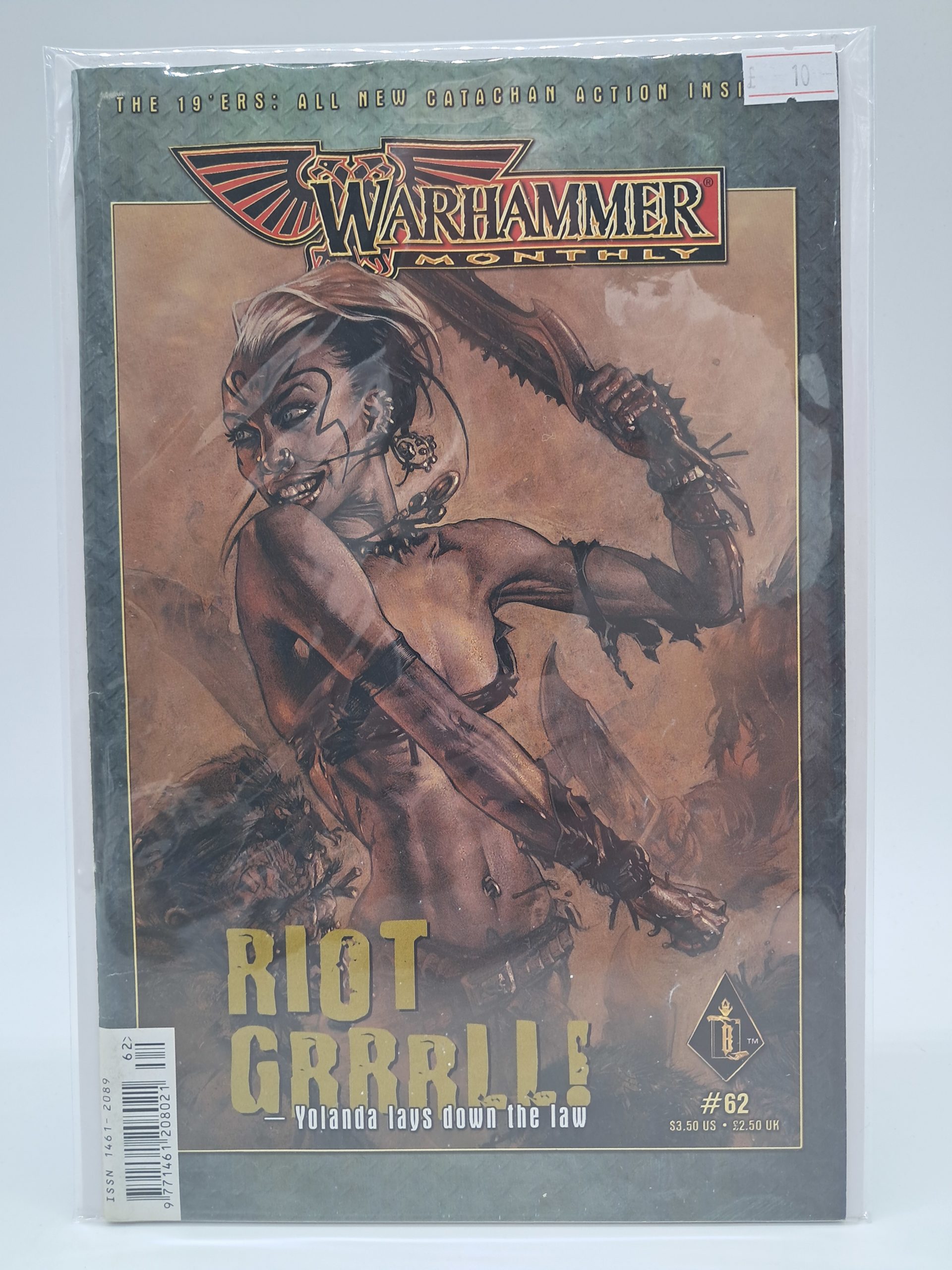 Warhammer Monthly #62 – Black Library Comic – Riot Grrrl! – Yolanda Cover