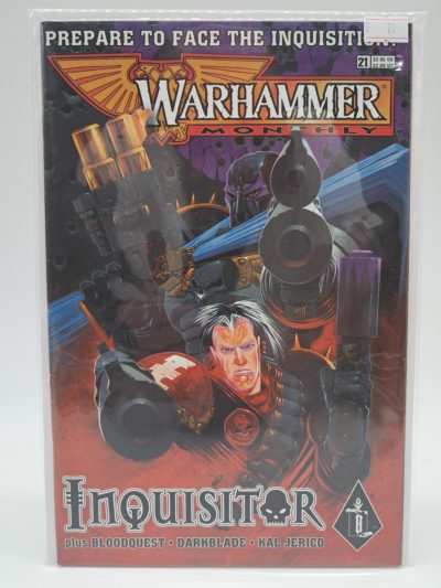 Warhammer Monthly #21 – Black Library Comic – Inquisitor, Bloodquest, Darkblade & Kal Jerico