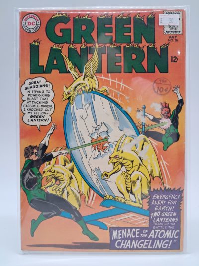 Green Lantern #38 – Menace of the Atomic Changeling, DC Comics – Silver Age Comic – 1965