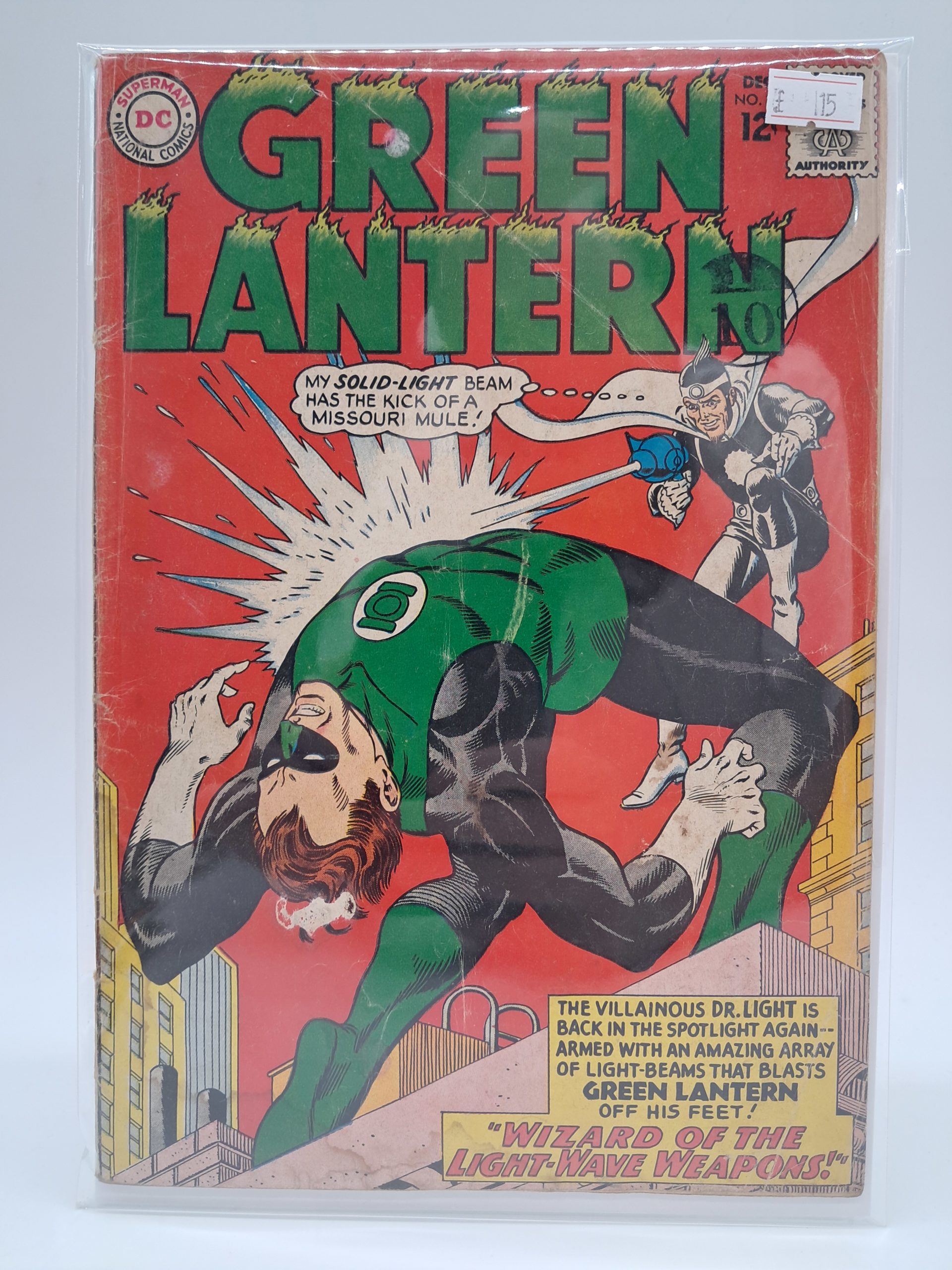 Green Lantern #36 – Wizard of the Light-Wave Weapons, DC Comics – Silver Age Comic – 1965