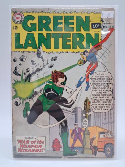 Green Lantern #25, DC Comics – War of the Weapon Wizards – Silver Age Comic – 1963