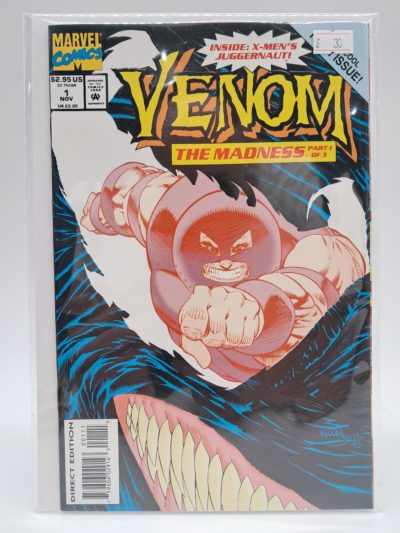 Venom: The Madness #1 – Part 1 of 3 – Juggernaut Cover, Marvel Comics – Direct Edition – 1993