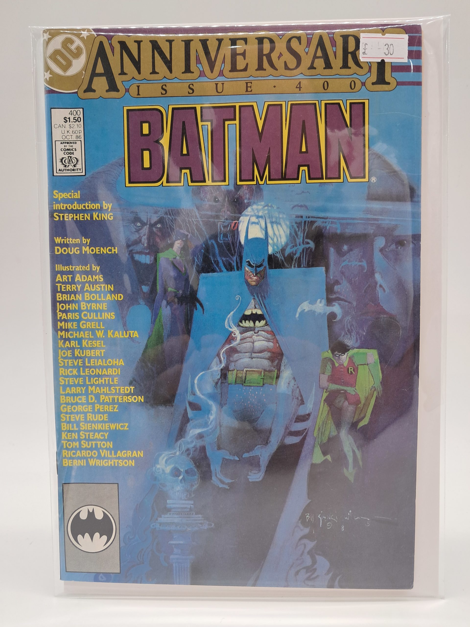Batman #400, DC Comics – Anniversary Issue – Stephen King Introduction – 1986