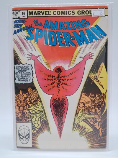 The Amazing Spider-Man Annual #16, Marvel Comics – 1st Appearance of Monica Rambeau Captain Marvel – 1982