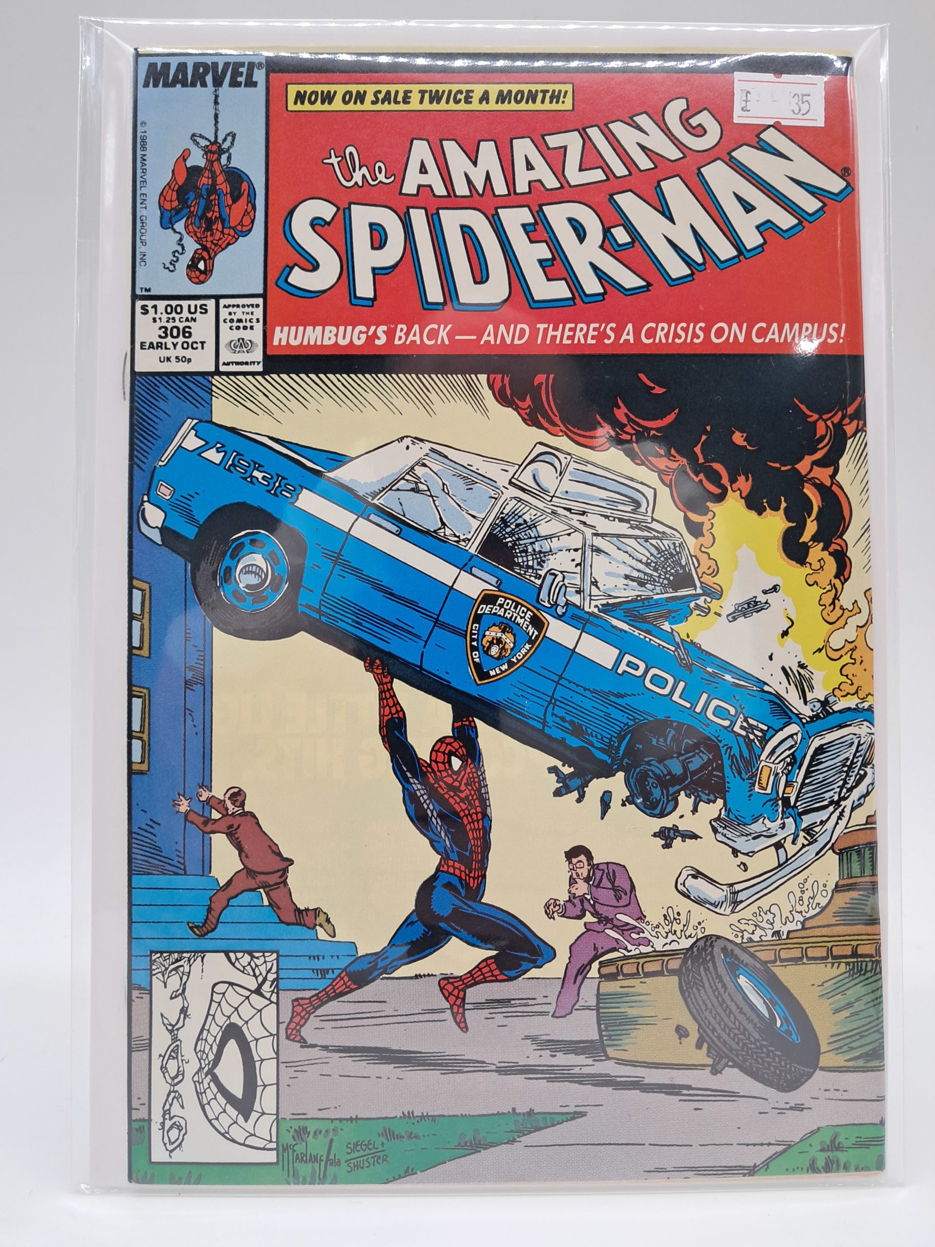 Marvel Comics – The Amazing Spider-Man #306 – Humbug – Todd McFarlane Cover – 1988