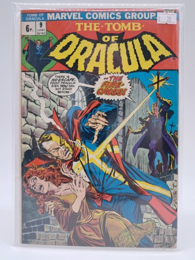 The Tomb of Dracula #9, Marvel Comics – The Fiery Cross – UK Price Variant – 1973