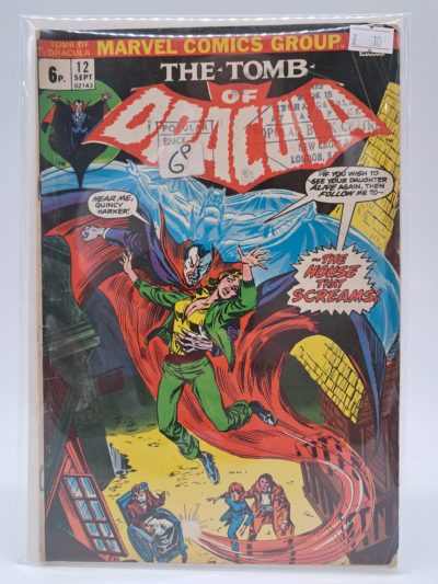 The Tomb of Dracula #12, Marvel Comics – The House That Screams – UK Price Variant – 1973