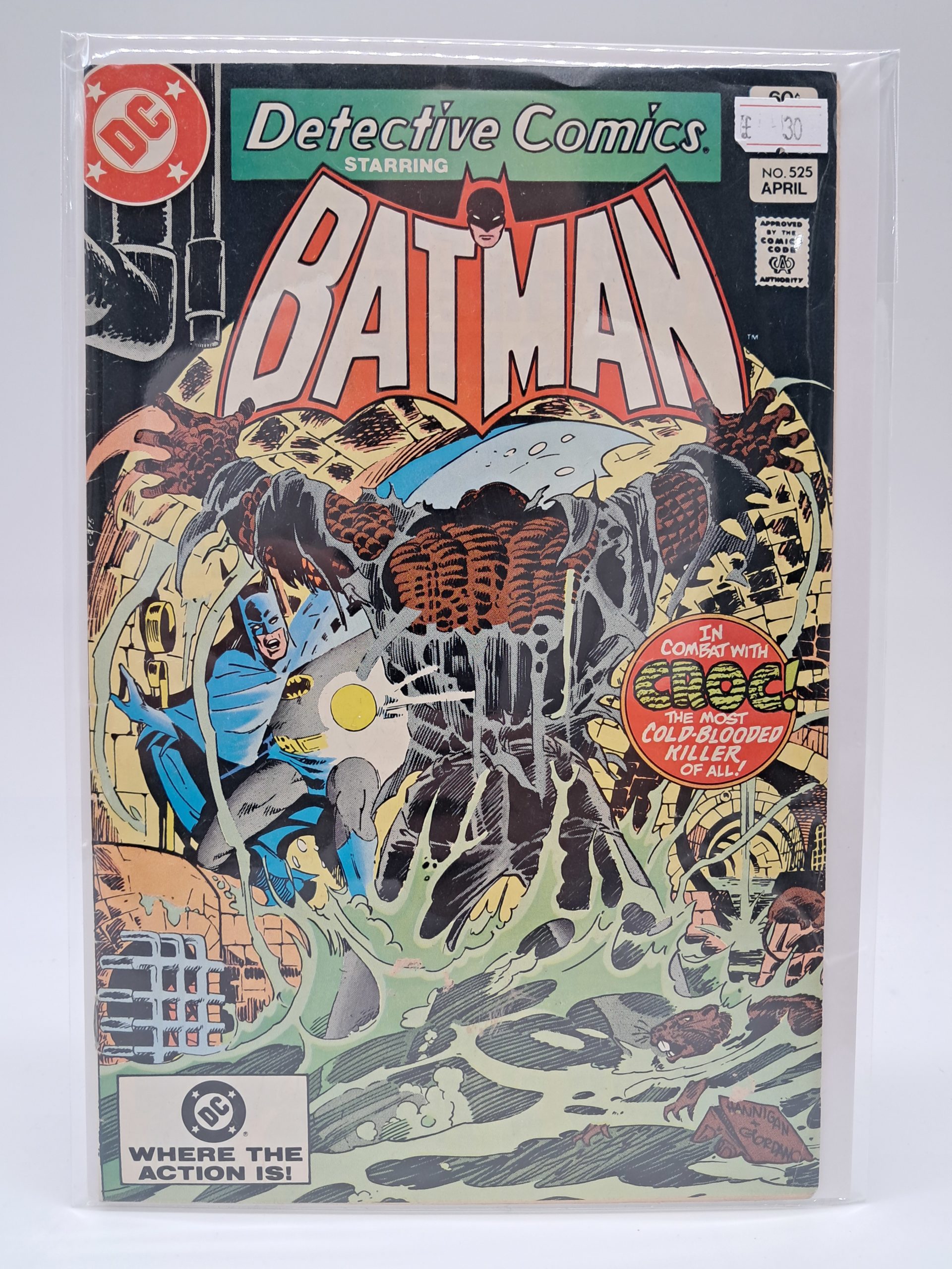 Detective Comics #525, DC Comics – Batman vs Killer Croc – 1983
