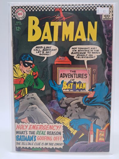 Batman #183, DC Comics – Batman TV Show Cover – 1966