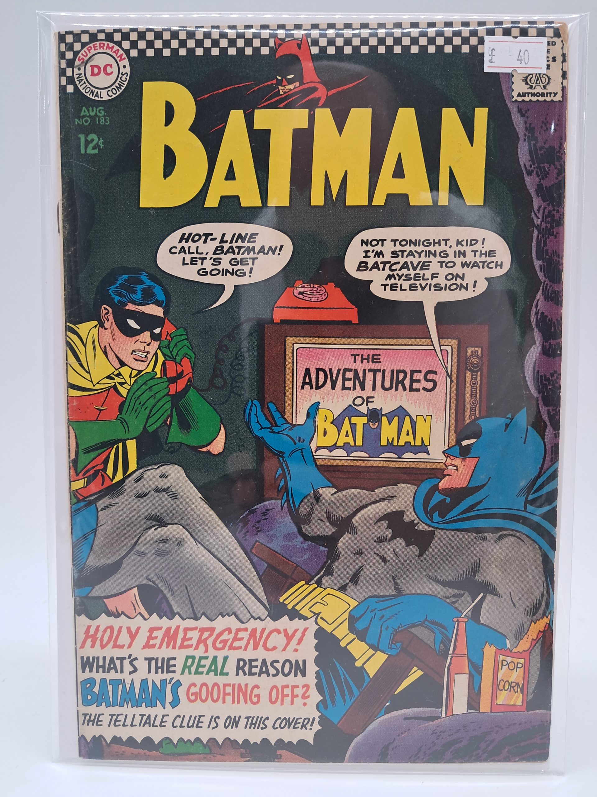 Batman #183, DC Comics – Batman TV Show Cover – 1966