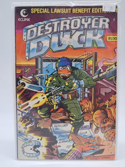 Destroyer Duck, Eclipse Comics – Special Lawsuit Benefit Edition – 1982
